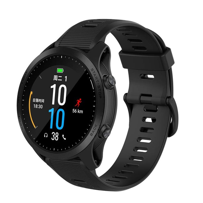 ISABAKE Band for Garmin Forerunner 935/Forerunner 945/Forerunner 745,Compatible with Fenix 5/ Fenix 5Plus/ Fenix 6/ Fenix 6 Pro/Approach S60,Soft Silicone 22mm Replacement Bands - Image 2